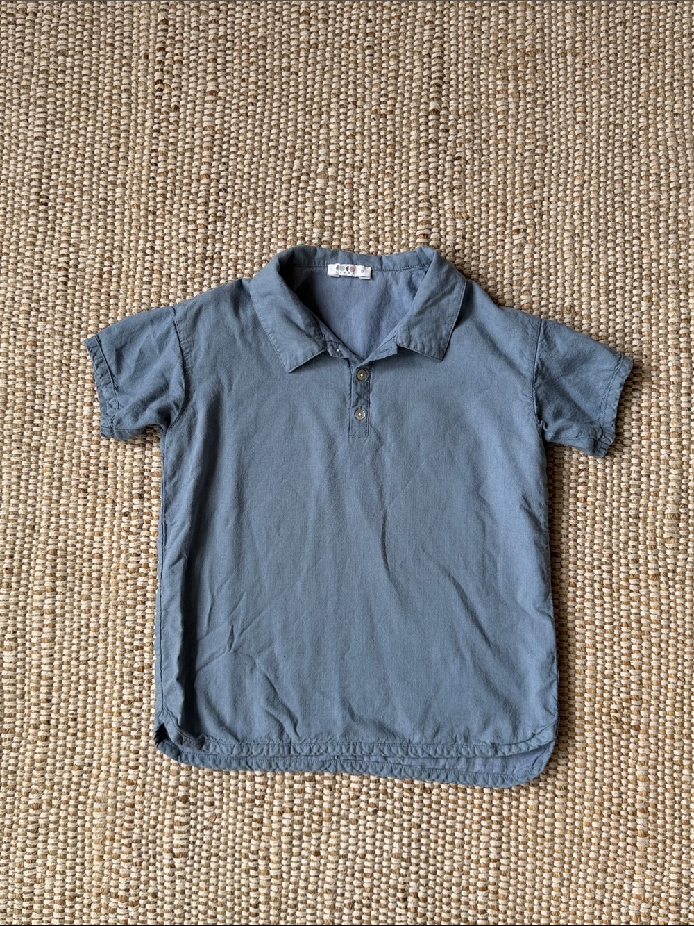 Kids Short Sleeve Polo Shirt - Slate Blue